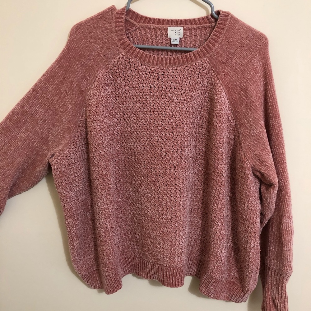 A new day chenille cropped sweater xxl